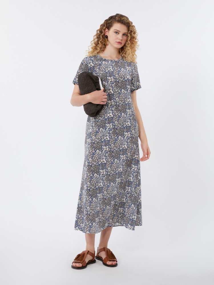 크레스포 실크 드레스 + LIGHT BLUE - Max Mara