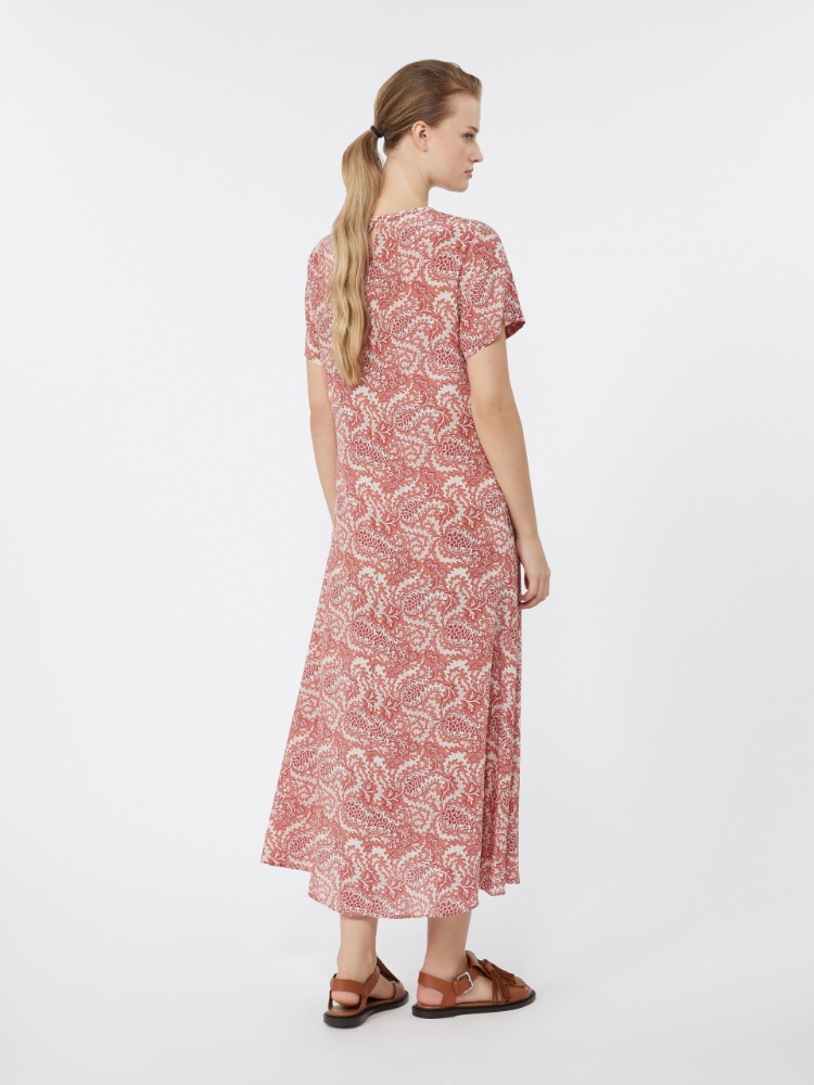 크레스포 실크 드레스 - CHERRY - 3