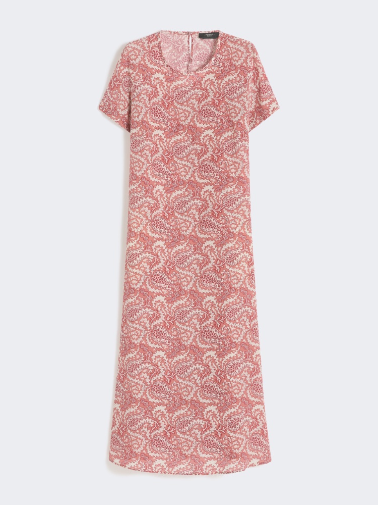 크레스포 실크 드레스 - CHERRY - 4