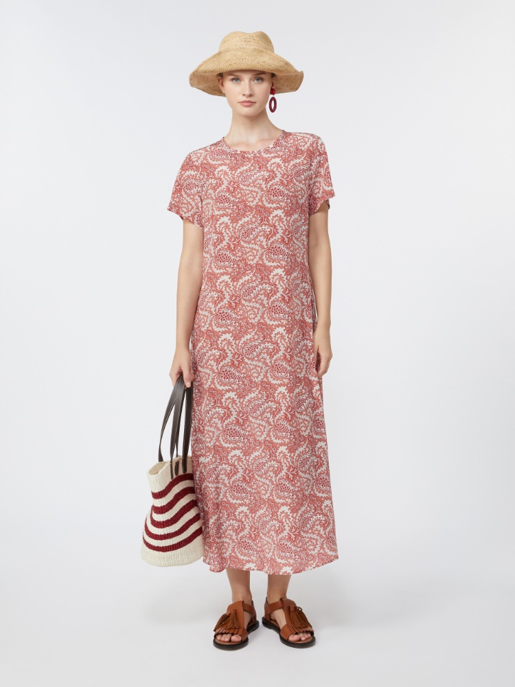 크레스포 실크 드레스 + CHERRY - Max Mara