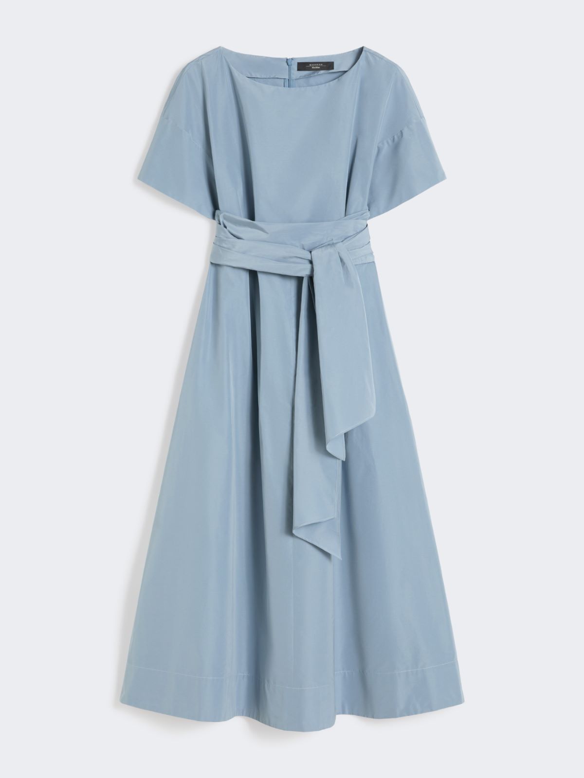 Flared taffeta dress - LIGHT BLUE - Max Mara - 4