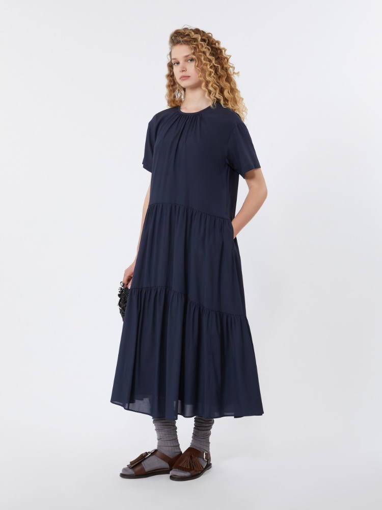 Abito in tela di cotone tecnico - BLU - Max Mara