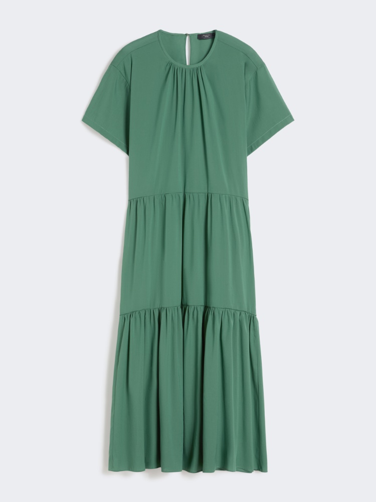 Technical cotton canvas dress - GREEN - Max Mara