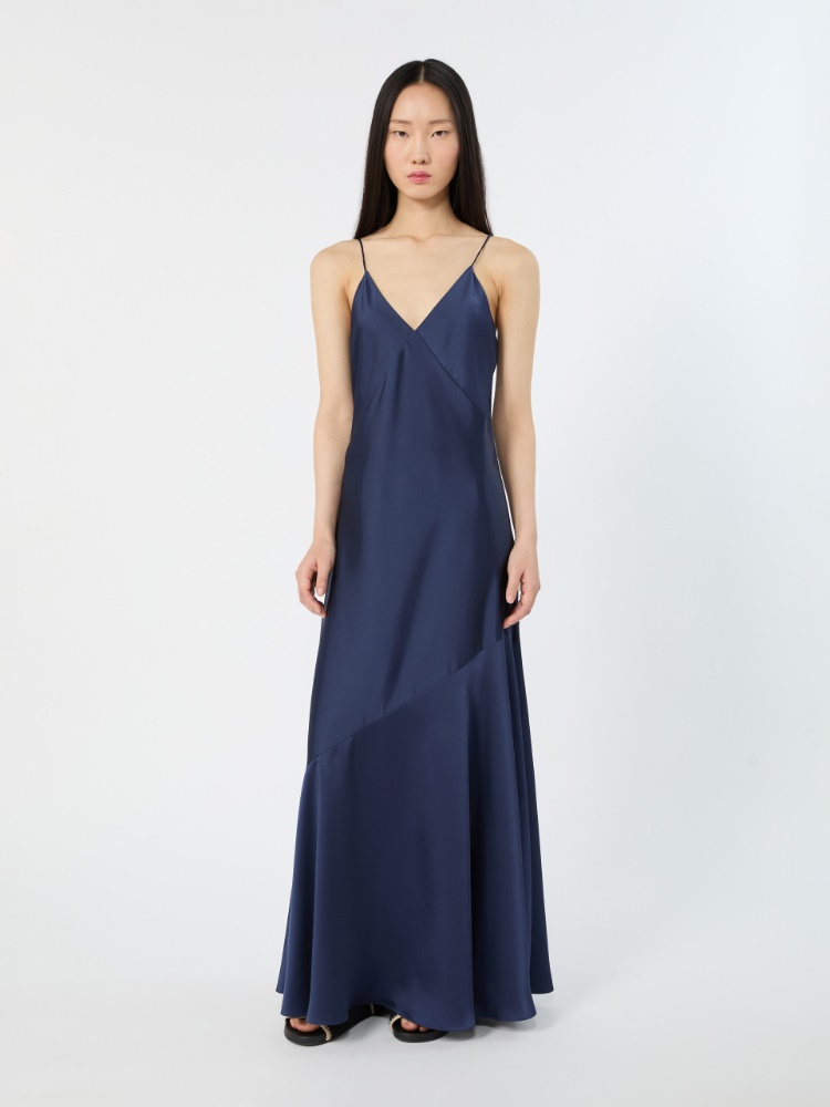 Satin slip dress - ULTRAMARINE - 2