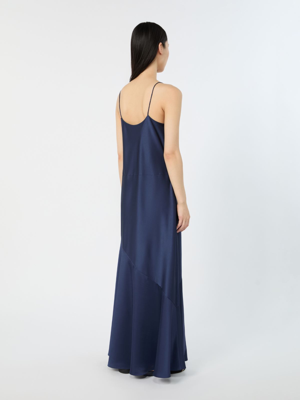 Satin slip dress - ULTRAMARINE - 3