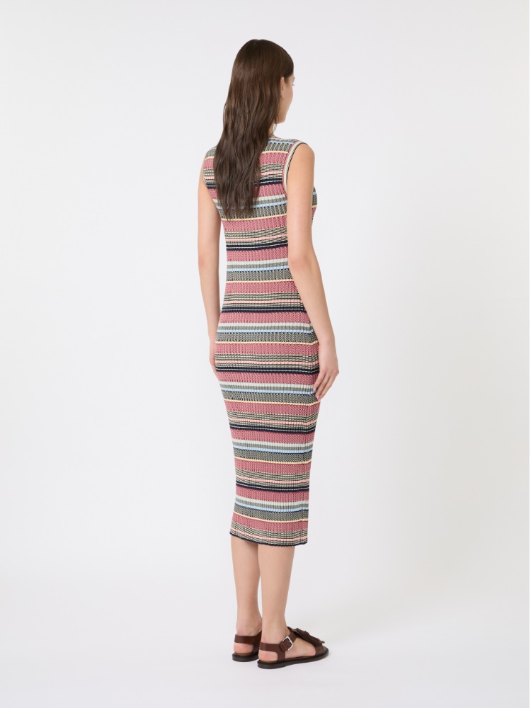 Viscose yarn midi dress - MULTICOLOUR - Max Mara - 3