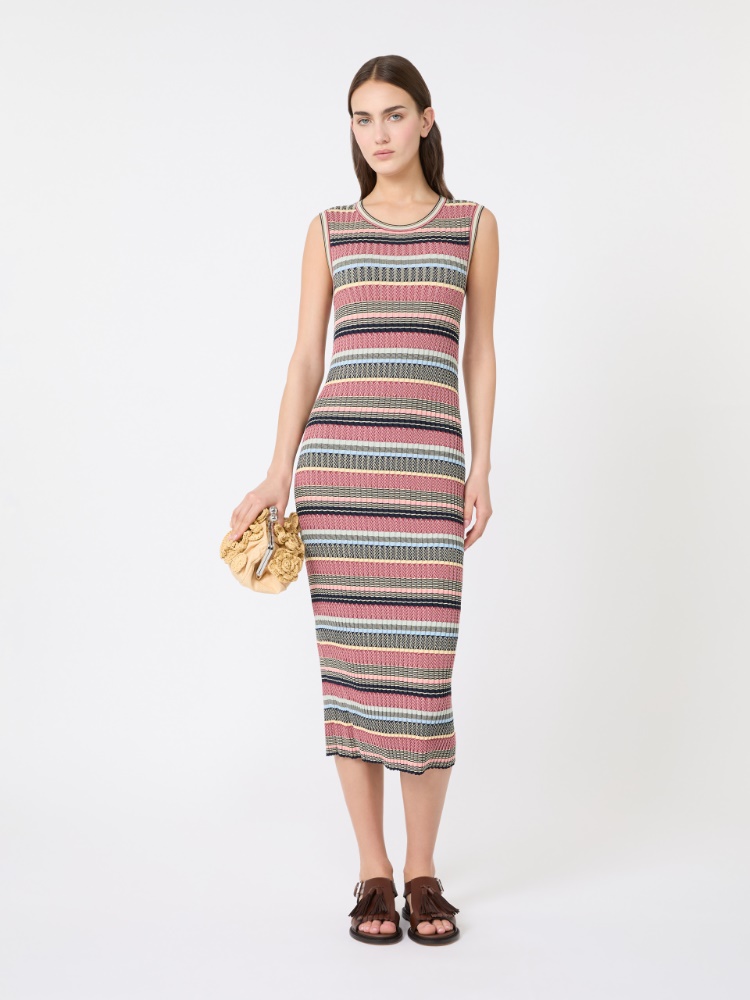 Viscose yarn midi dress - MULTICOLOUR - Max Mara - 1