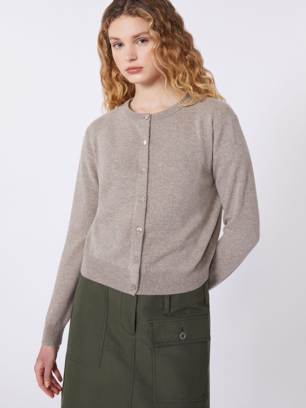Wool and cashmere cardigan - TURTLEDOVE - Max Mara - 5