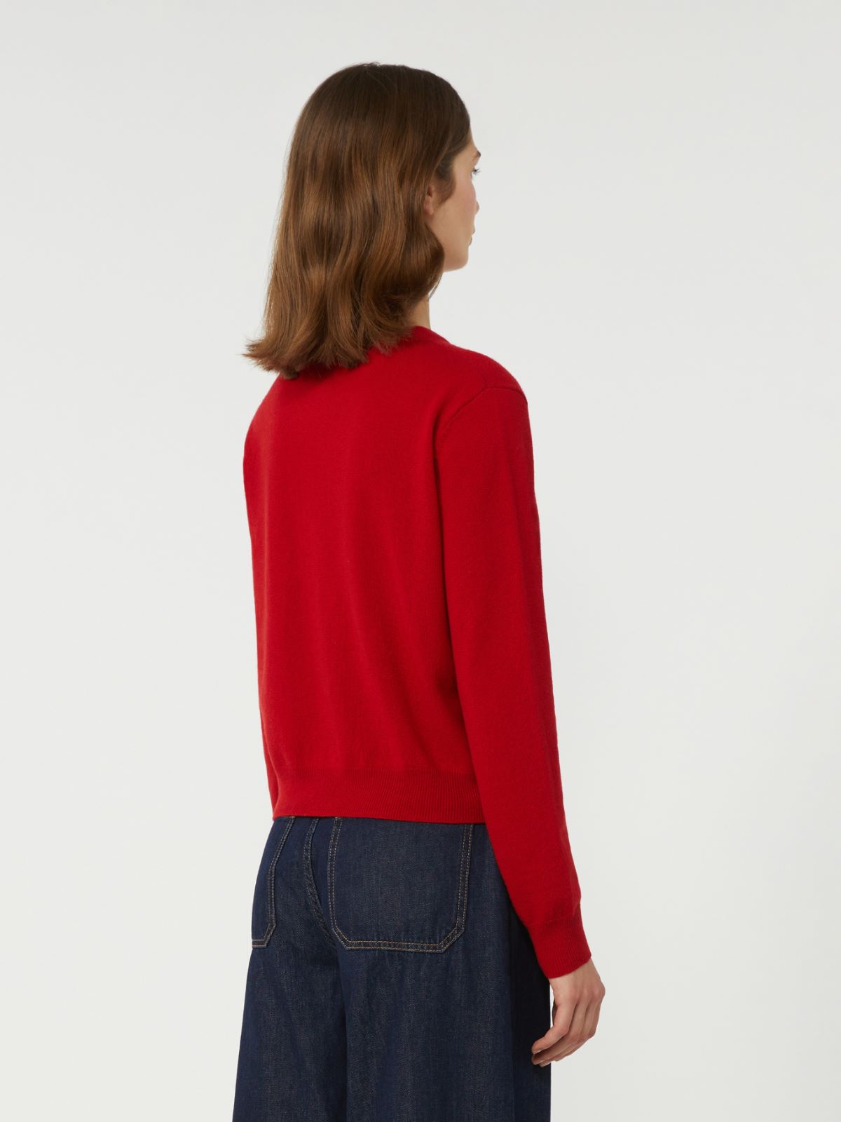 Wool and cashmere cardigan - RED - Max Mara - 5
