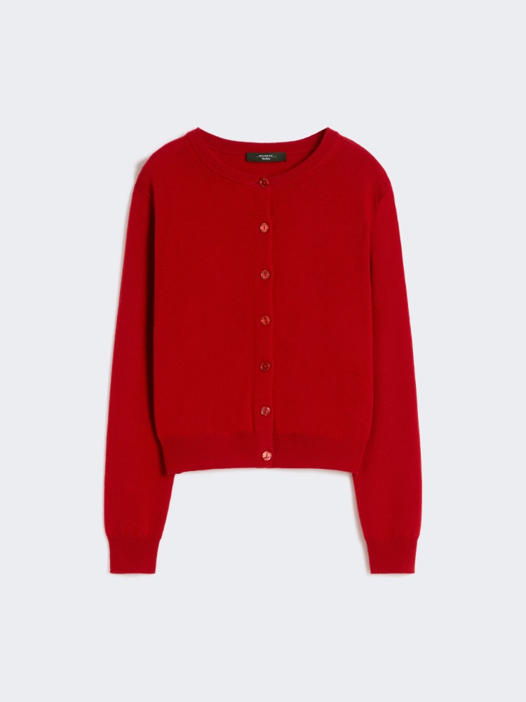Wool and cashmere cardigan - RED - Max Mara