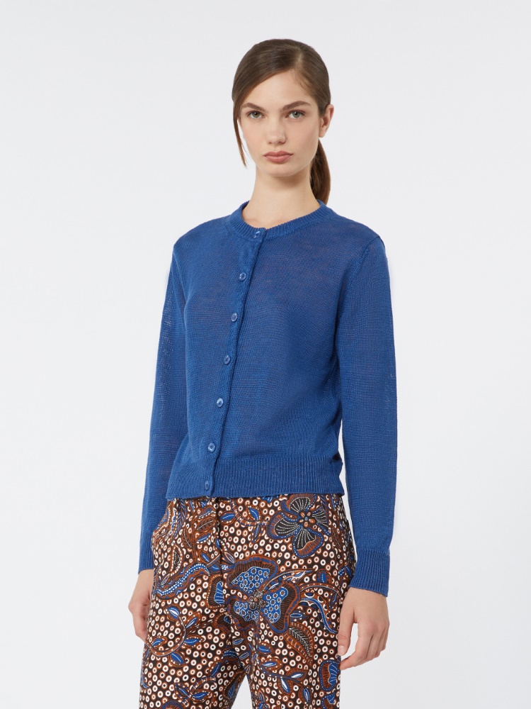 바디아 린넨 가디건 - OCEAN - 4