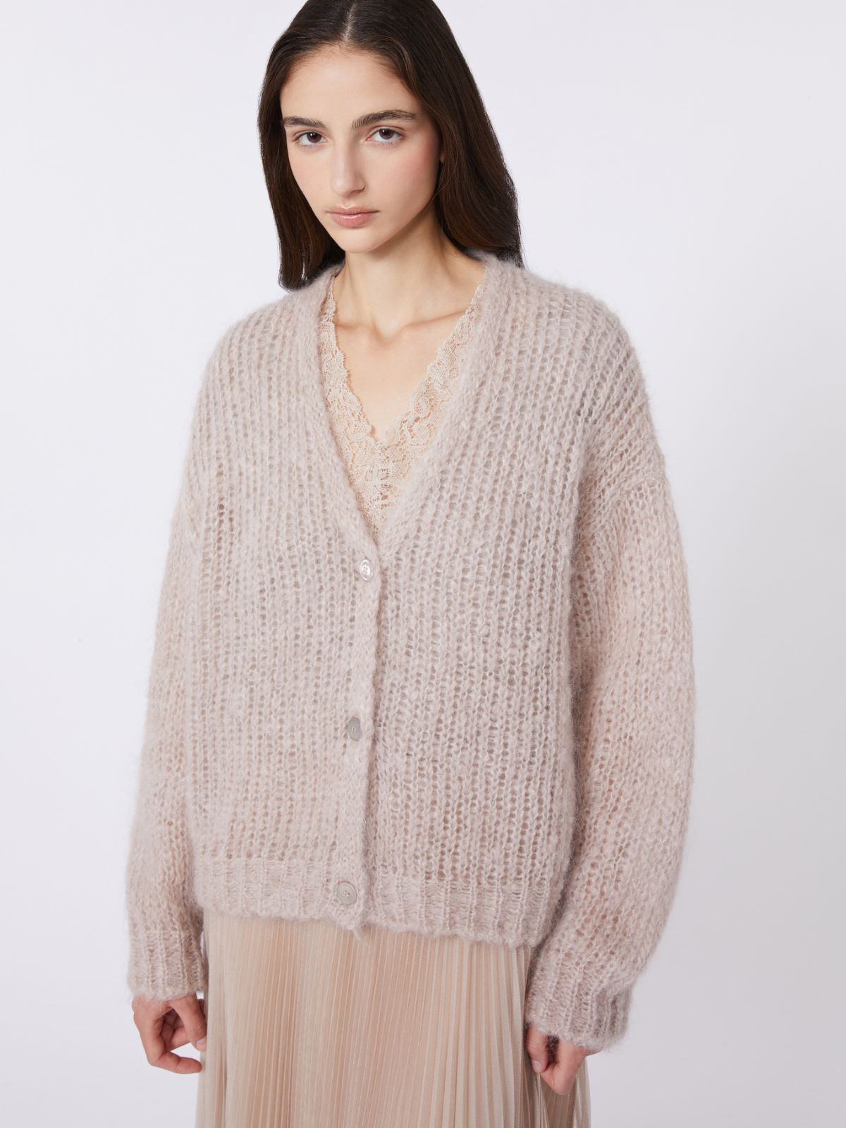 Mohair cardigan - SAND - Max Mara - 5