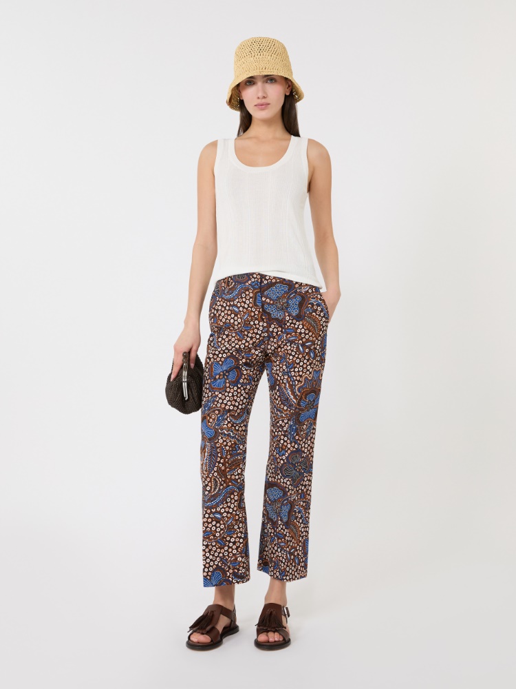 Ärmelloser Pullover aus Viskose - WEISS - 1