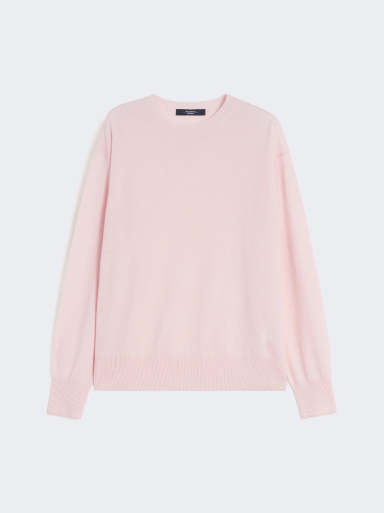 Wool and cashmere basic sweater - PINK - Max Mara