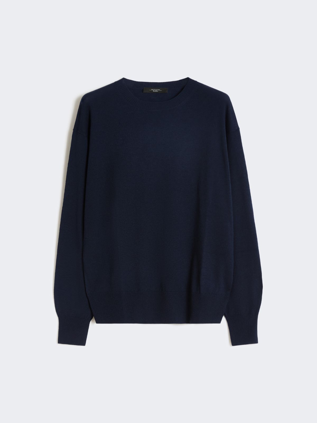 Wool and cashmere basic sweater - NAVY - Max Mara - 5