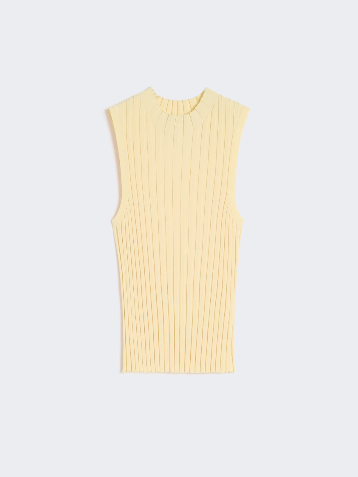 Stretch viscose yarn jumper - LIGHT YELLOW - Max Mara - 9