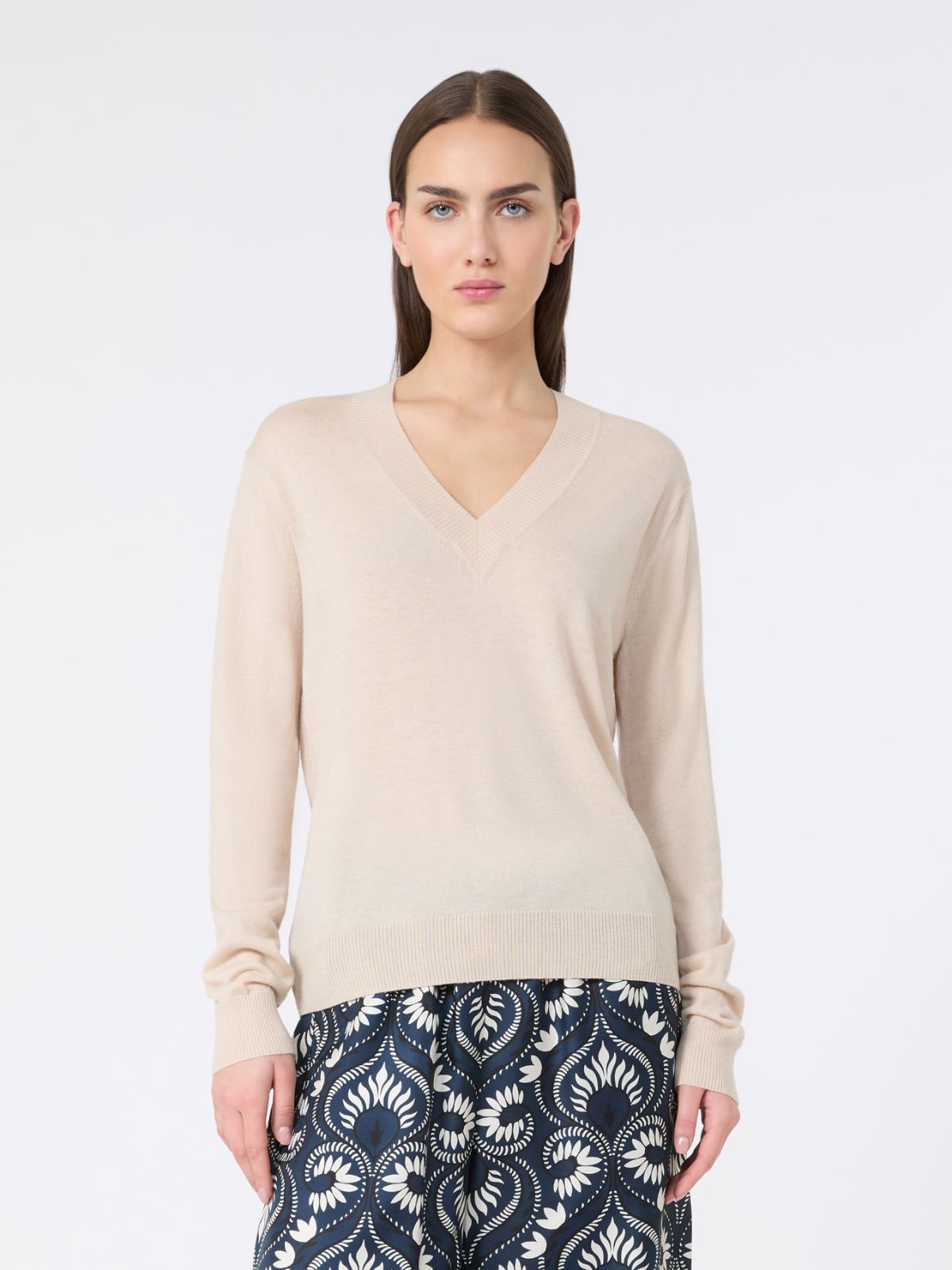 Wool and cashmere sweater - BEIGE - Max Mara - 9