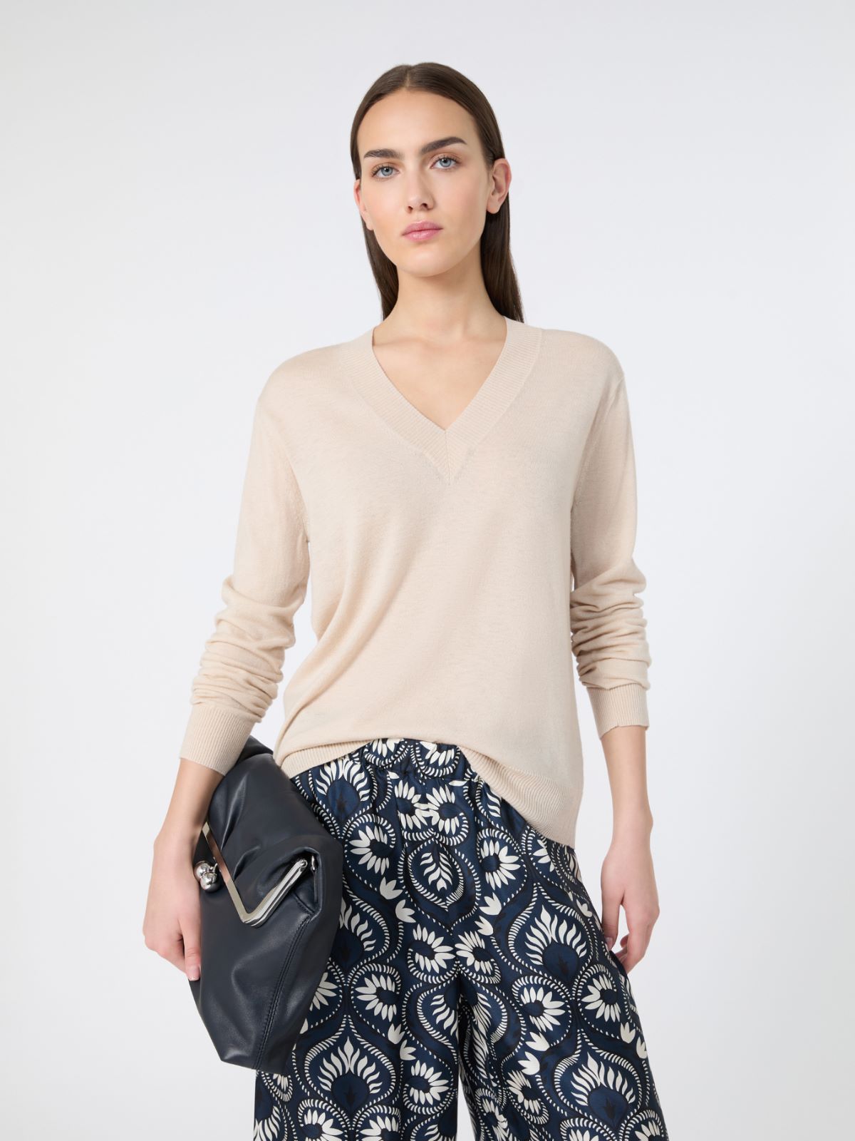 Wool and cashmere sweater - BEIGE - Max Mara - 9