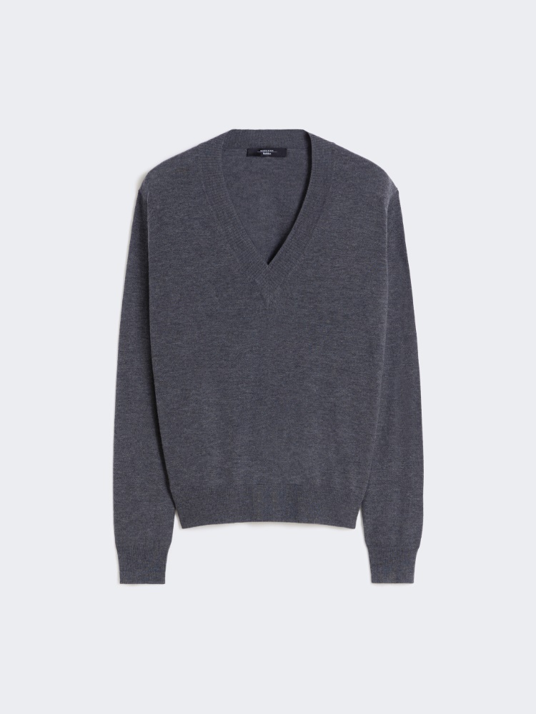 Wool and cashmere sweater - DARK GREY - Max Mara
