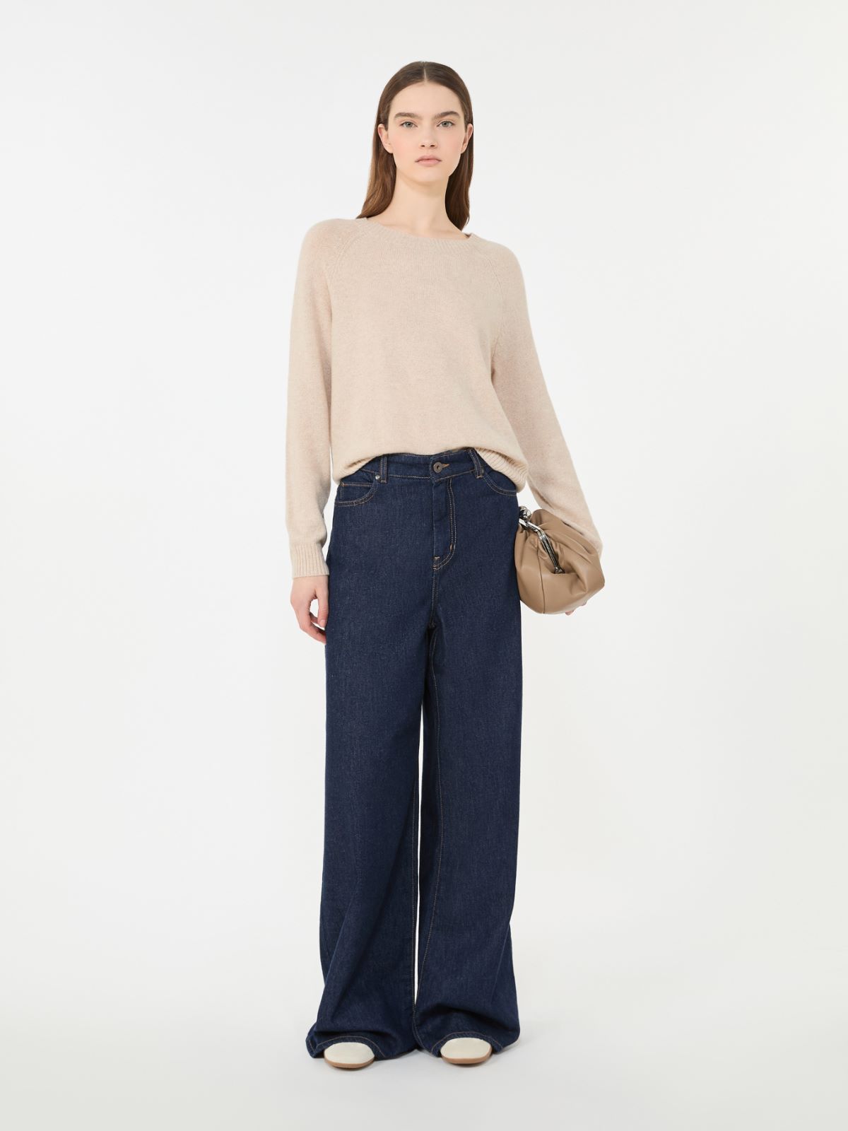 Cashmere crew-neck sweater - SAND - Max Mara - 5