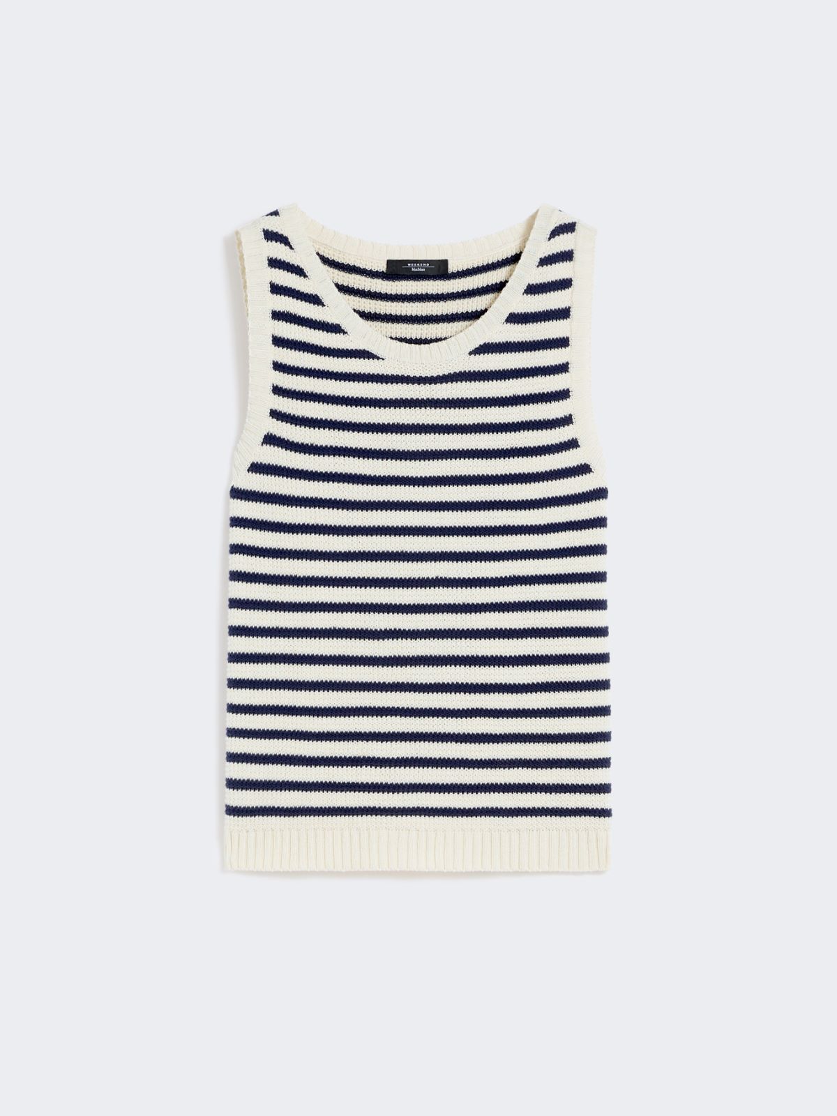 Ribbed cotton yarn jumper - NAVY - Max Mara - 6