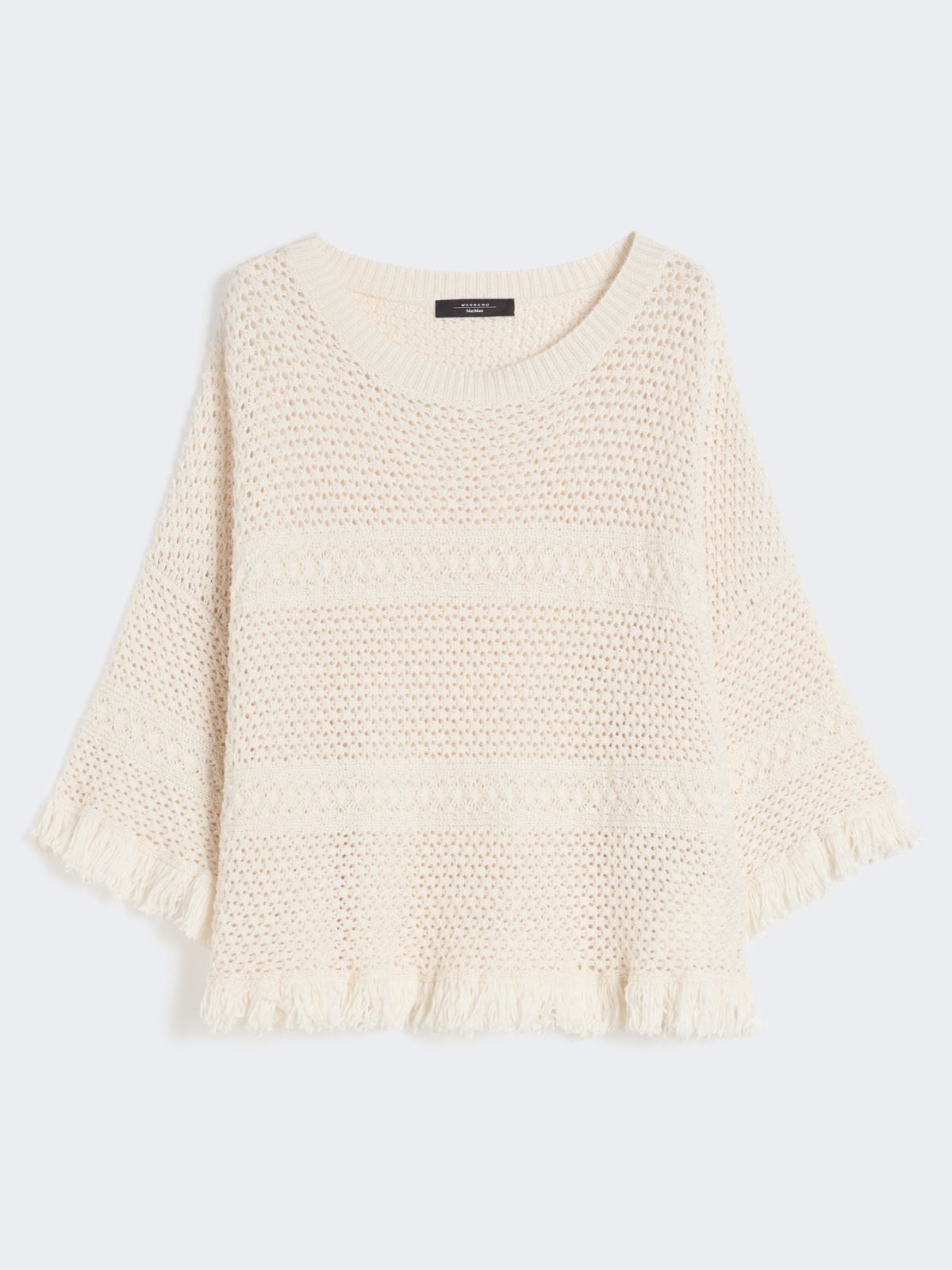 Cotton yarn oversize jumper - ECRU - 5