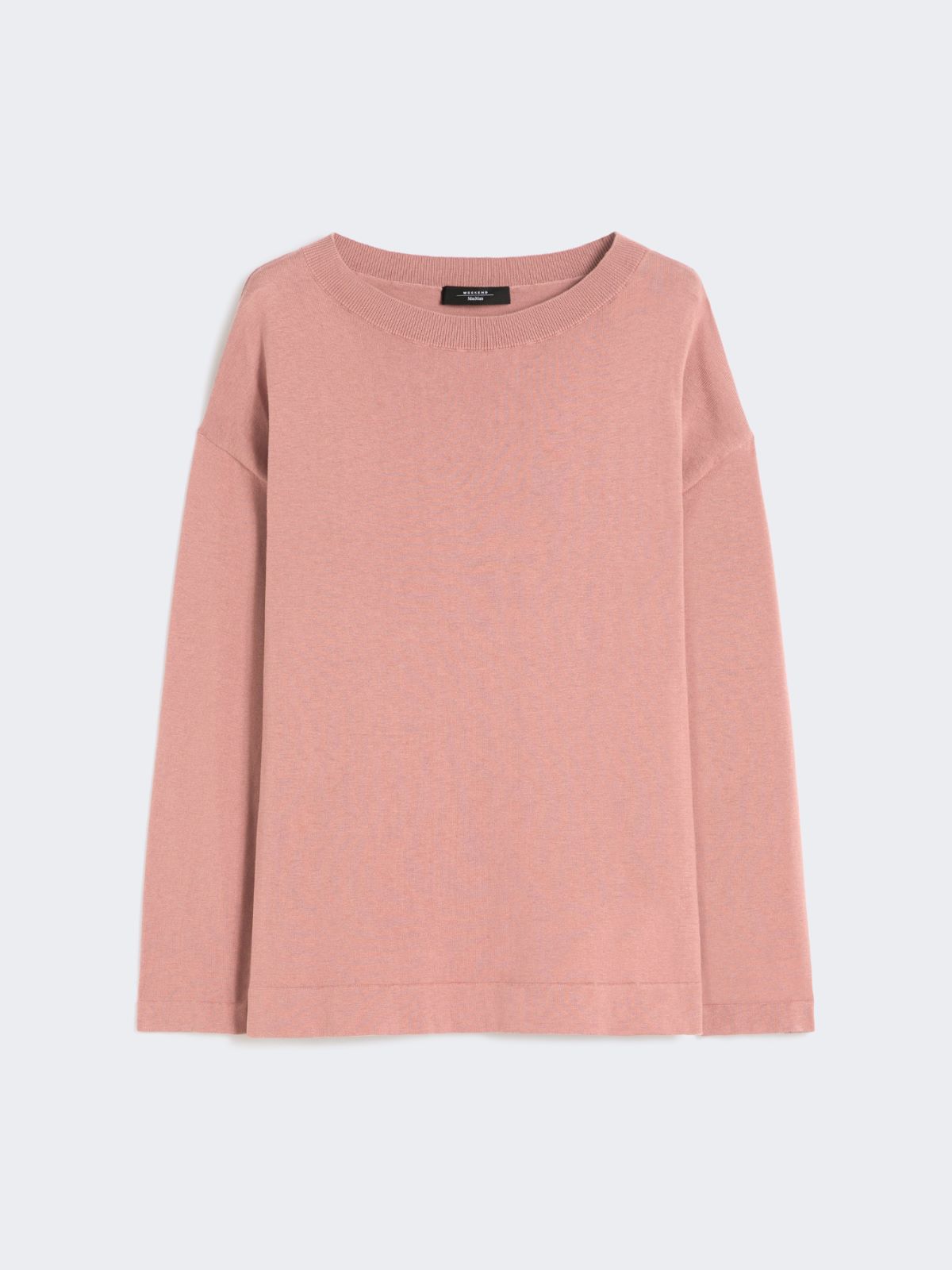 Silk and cotton yarn sweater - PINK - Max Mara - 5