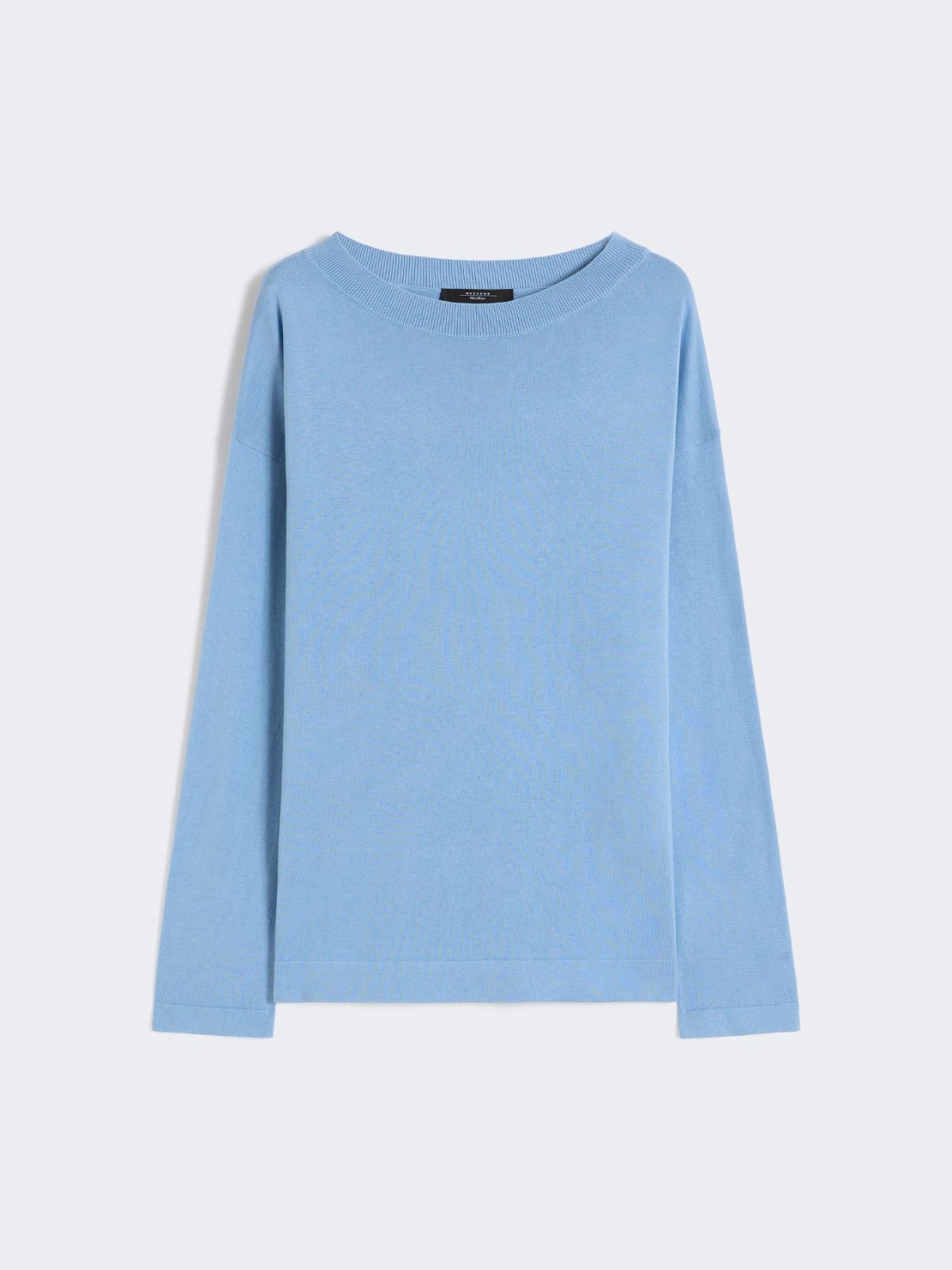 Silk and cotton yarn sweater - LIGHT BLUE - Max Mara - 5