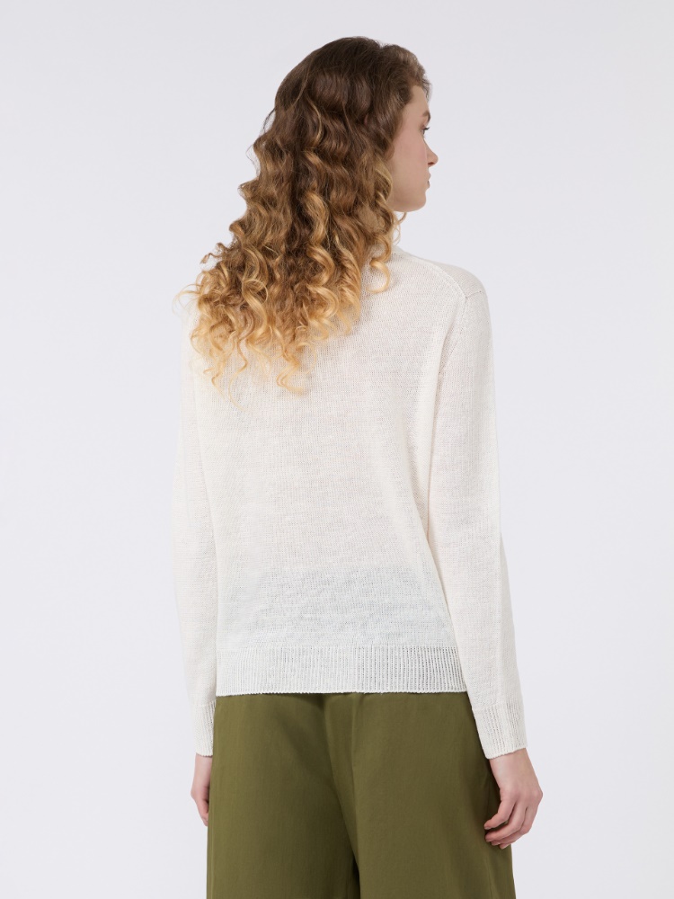Linen yarn jumper - ECRU - Max Mara - 3