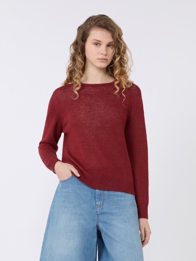 Linen yarn jumper - CHERRY - Max Mara - 2