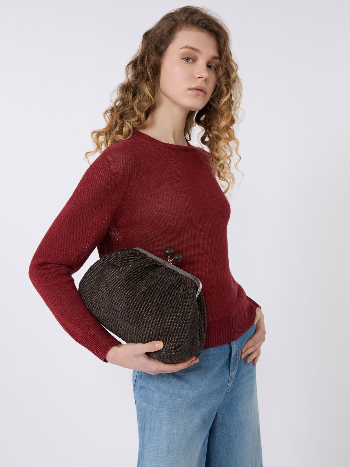 Linen yarn jumper - CHERRY - Max Mara - 4