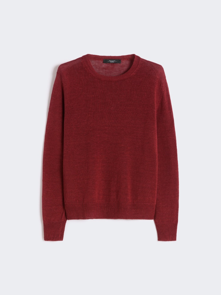 Linen yarn jumper - CHERRY - Max Mara