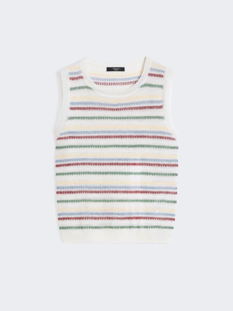 Linen yarn waistcoat - MULTICOLOUR - Max Mara