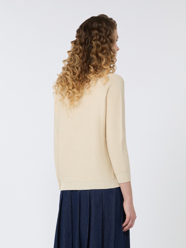 Cotton sweater - ECRU - Max Mara - 3
