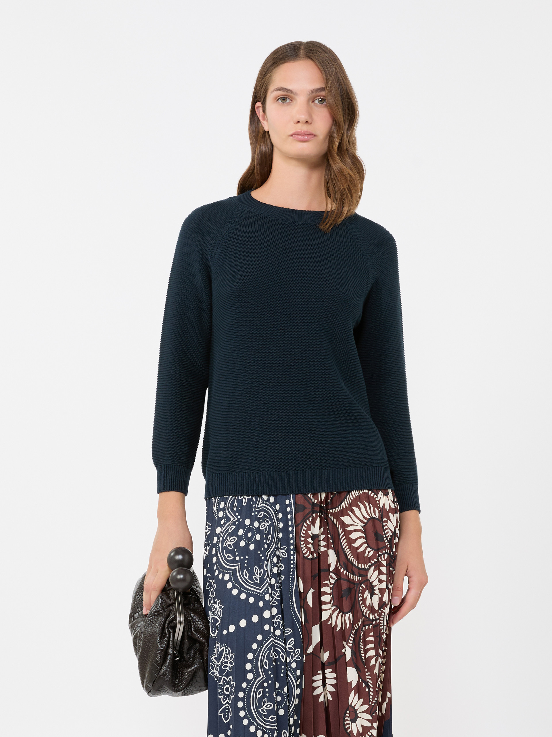 Cotton sweater - NAVY - Max Mara - 4