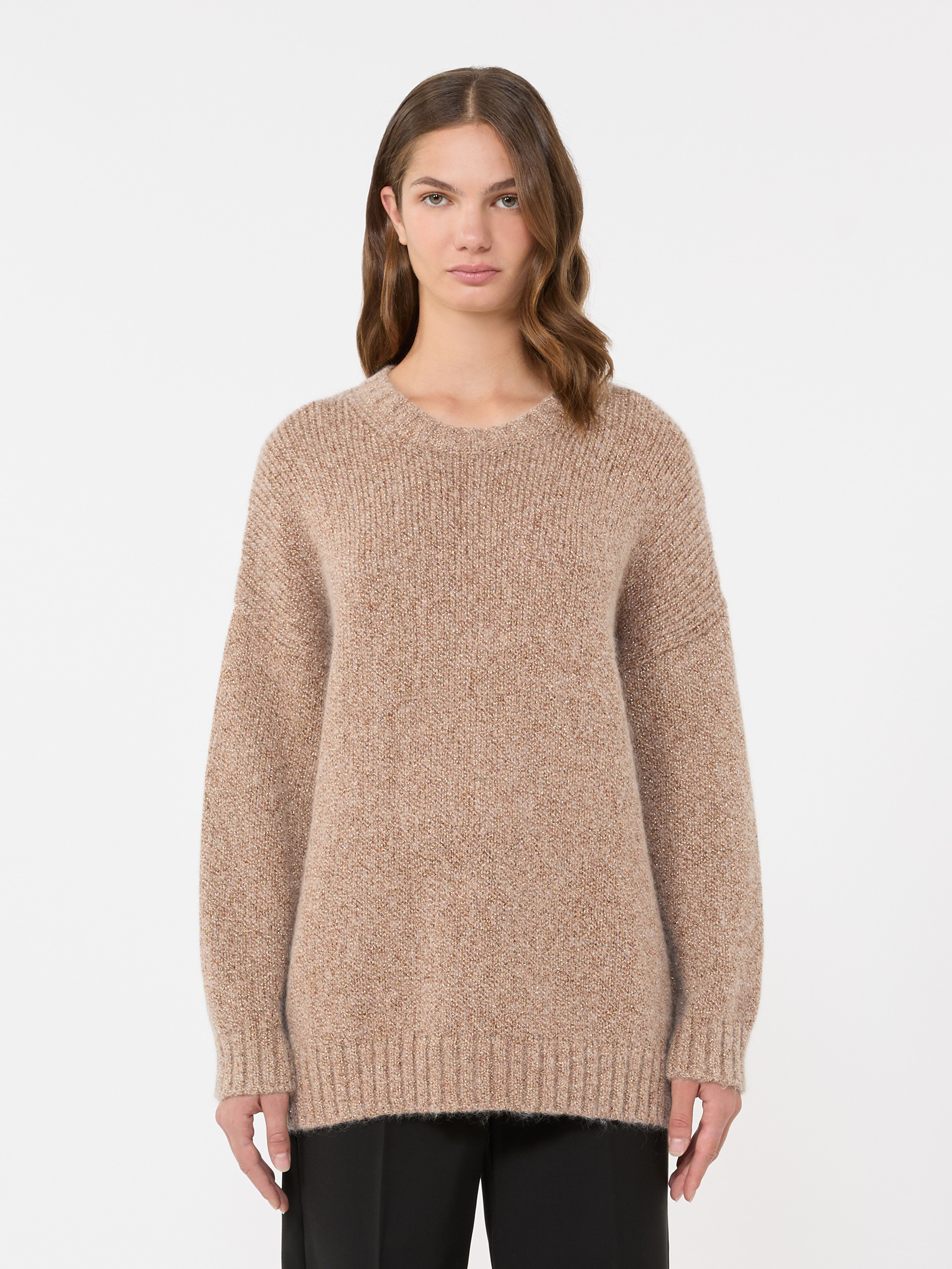 Oversized mohair and lurex sweater - COPPER - Max Mara - 2