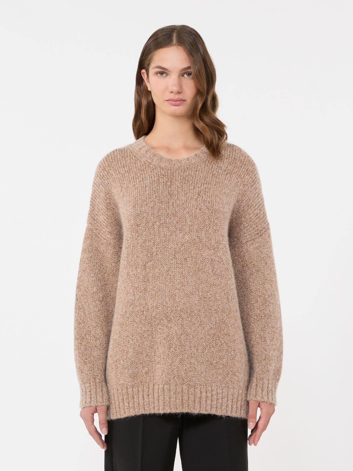 Oversized mohair and lurex sweater - COPPER - Max Mara - 5