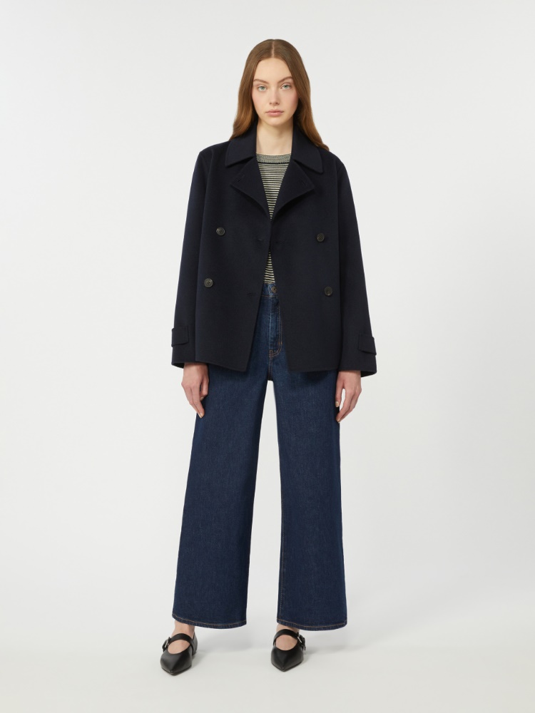 Pullover aus Baumwolle mit Rundhalsausschnitt - BLAU - Max Mara