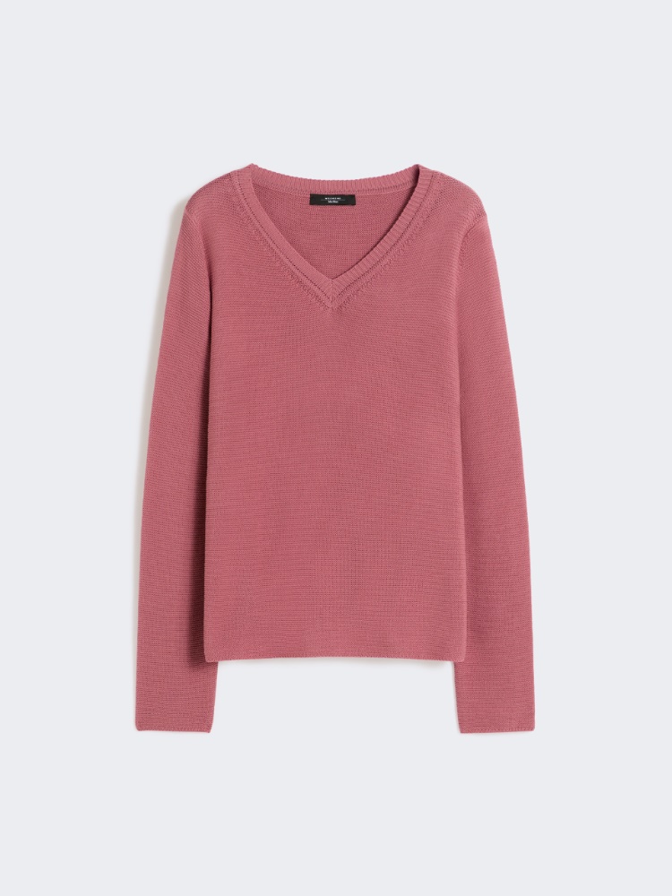 Cotton boxy sweater - ANTIQUE ROSE - Max Mara