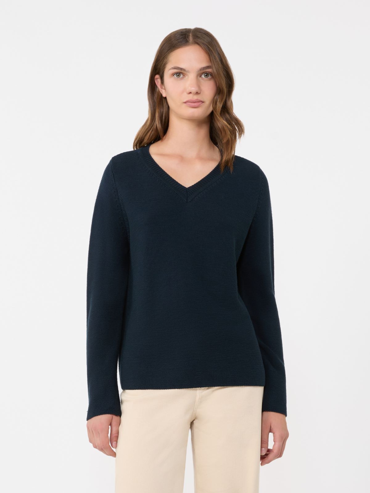 Cotton boxy sweater - NAVY - Max Mara - 5