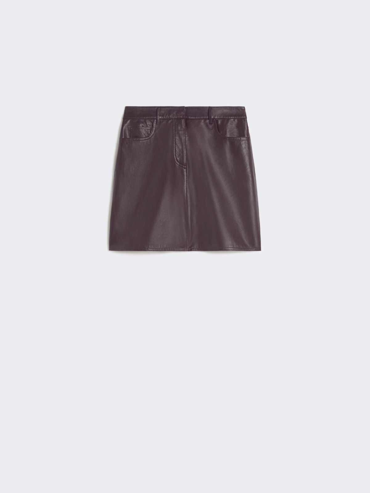 Short leather skirt - BORDEAUX - Max Mara - 8