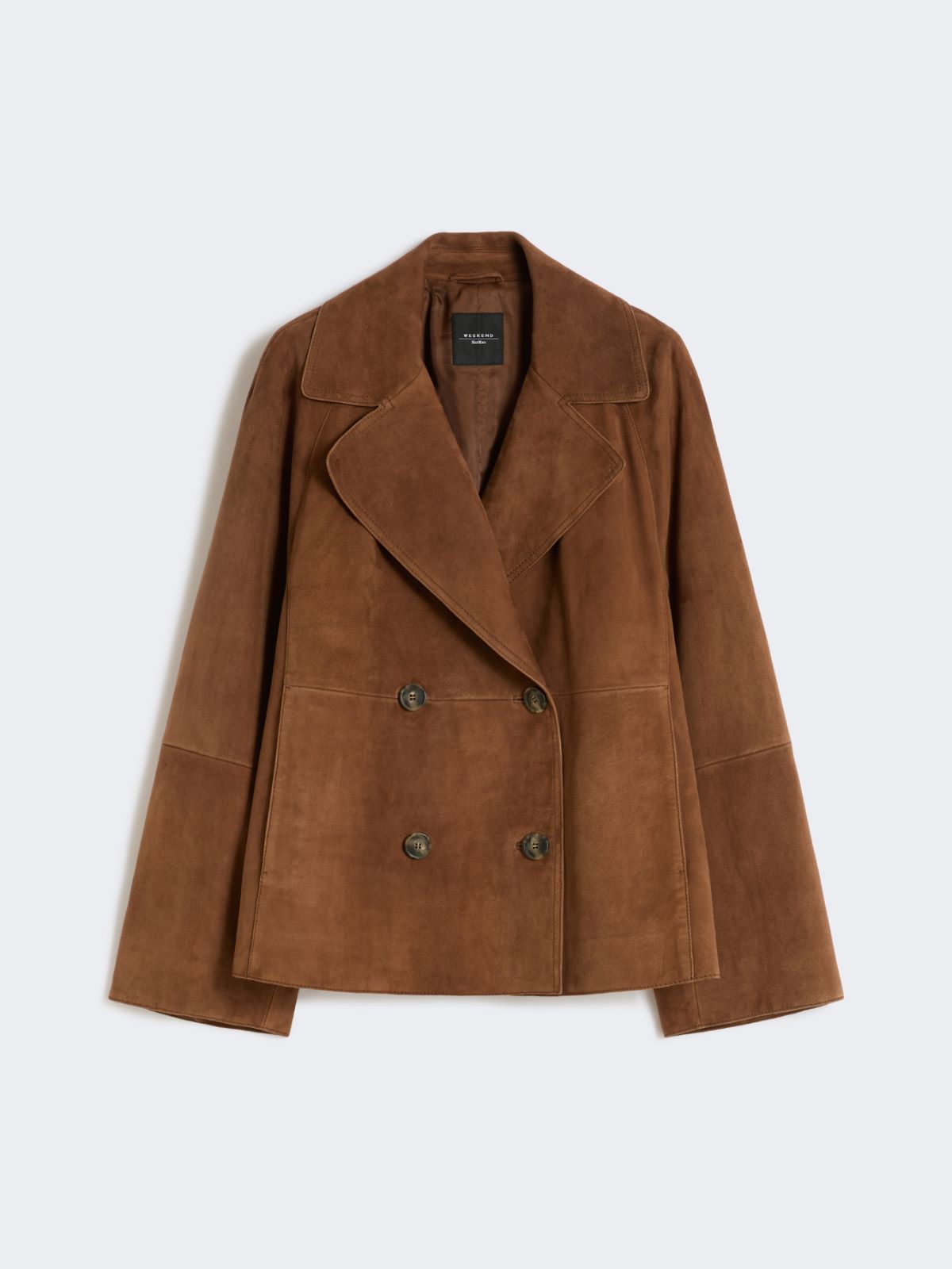 Double-breasted suede jacket - TOBACCO - Max Mara - 9