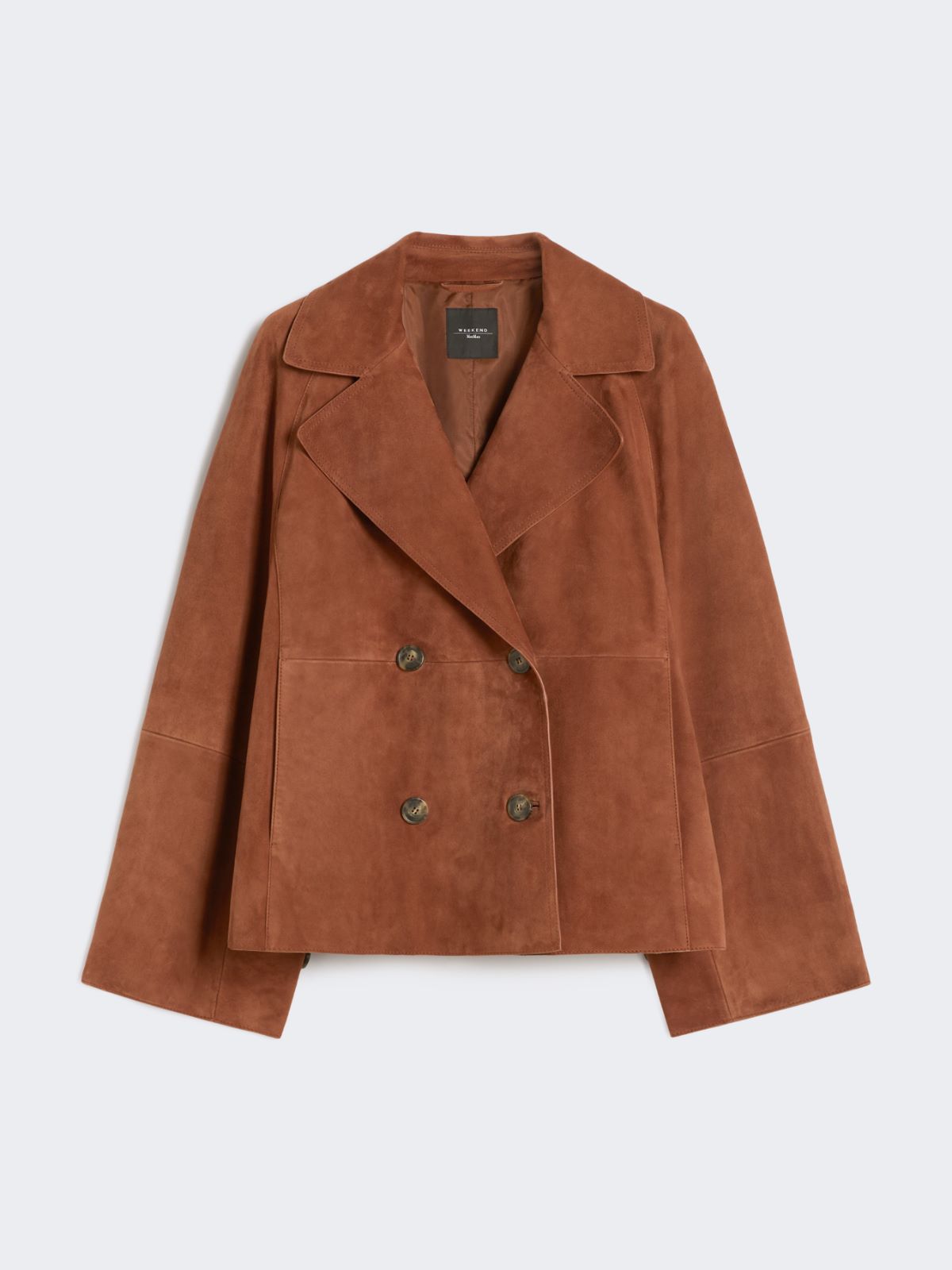 Double-breasted suede jacket - TERRA COTTA - Max Mara - 9