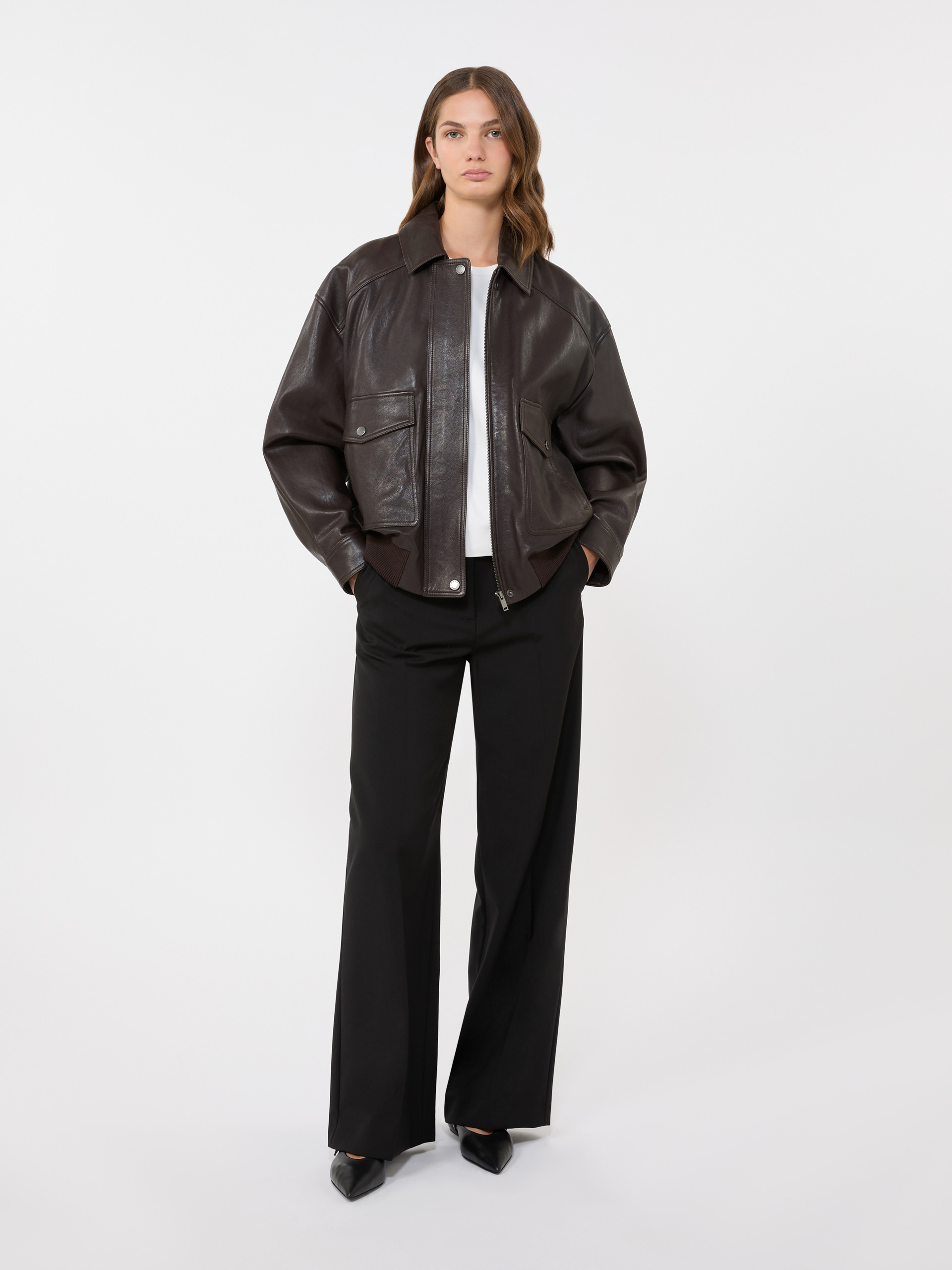 Leather jacket - BROWN - Max Mara