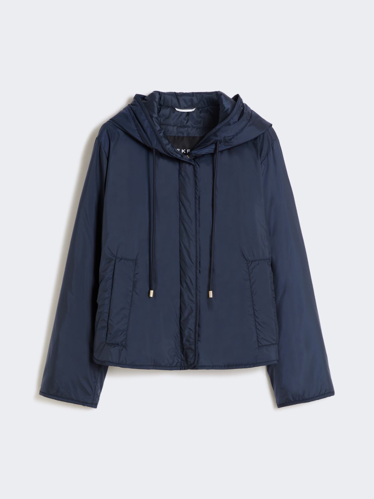 Padded, hooded jacket in water-repellent canvas - NAVY - Max Mara - 5