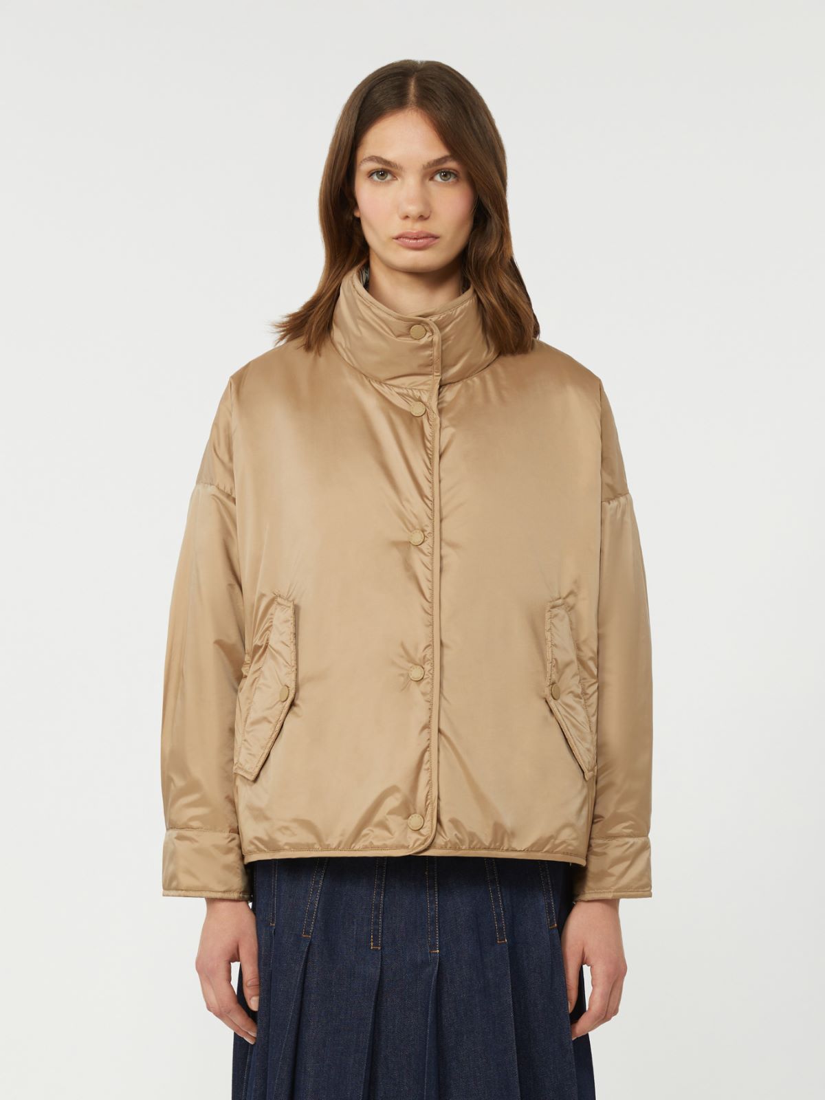 Reversible padded jacket in water-repellent canvas - HAZELNUT BROWN - Max Mara - 6