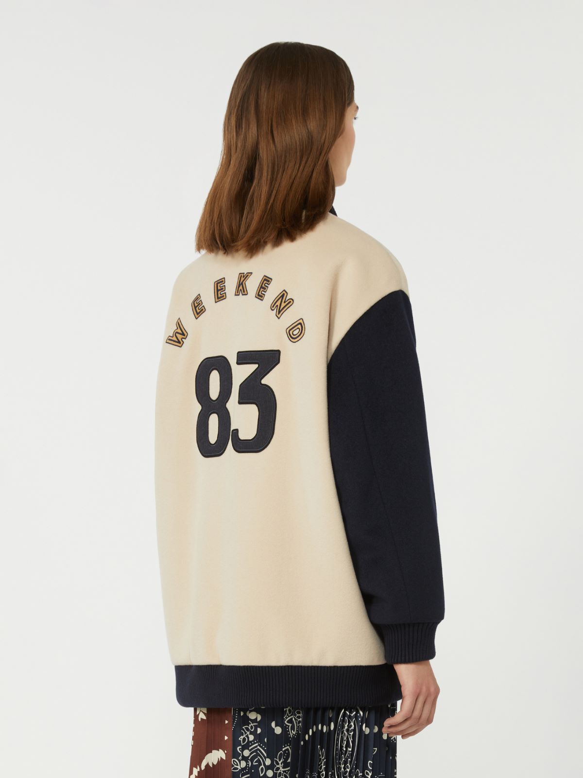 Double-faced wool bomber jacket - SAND - Max Mara - 5