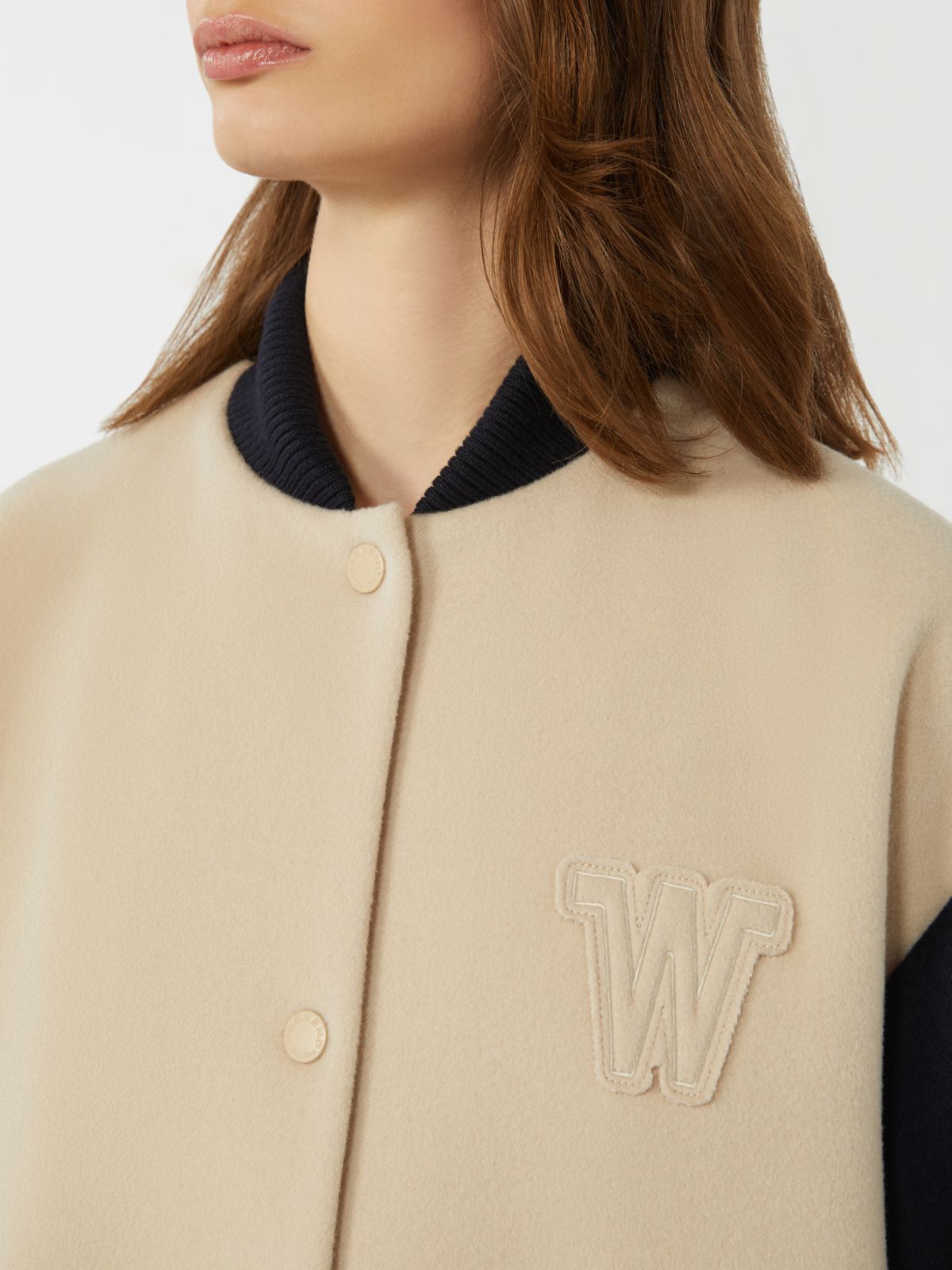 Double-faced wool bomber jacket - SAND - Max Mara - 5