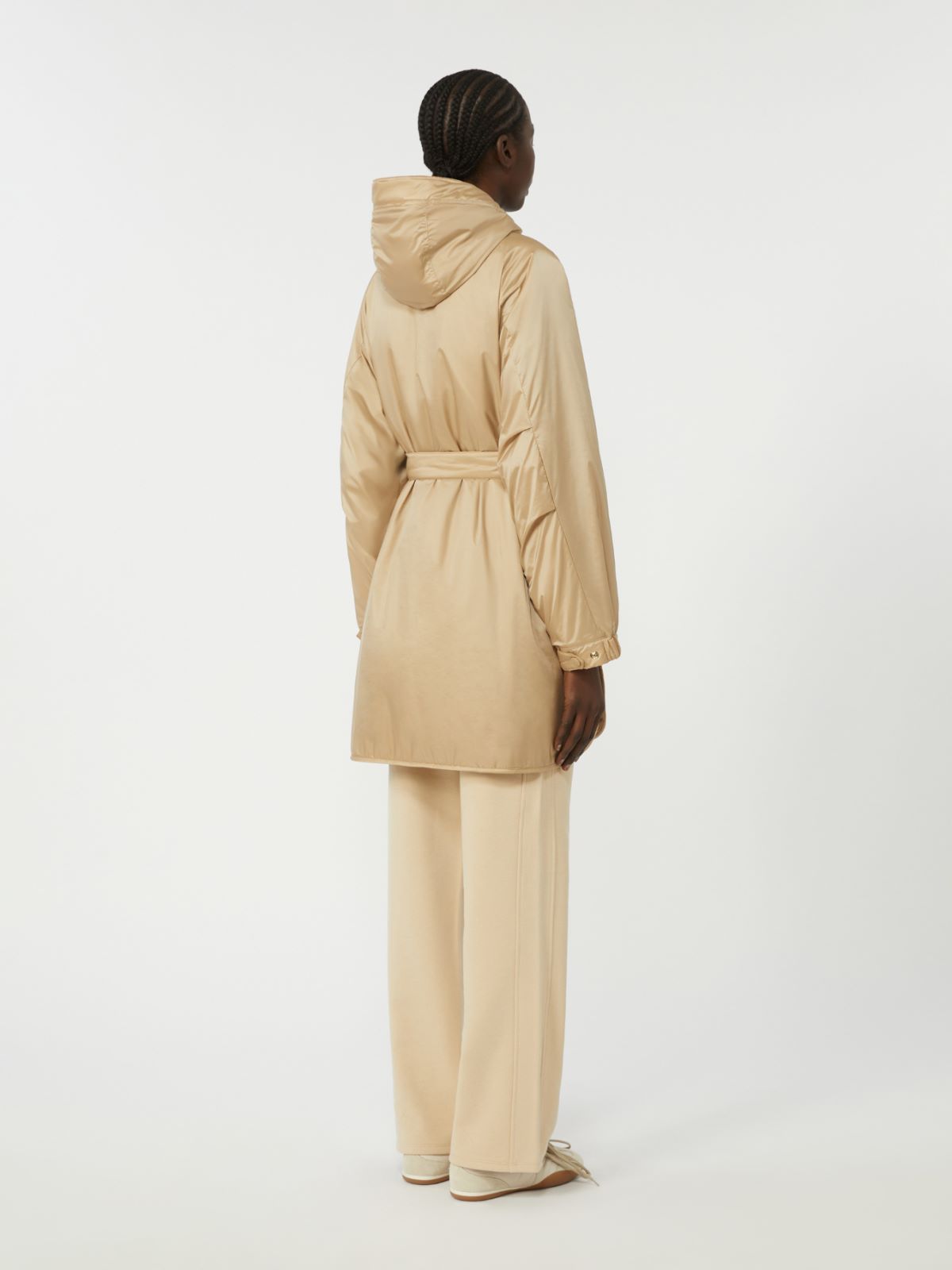 Reversible padded parka in water-repellent canvas - BEIGE - Max Mara - 5