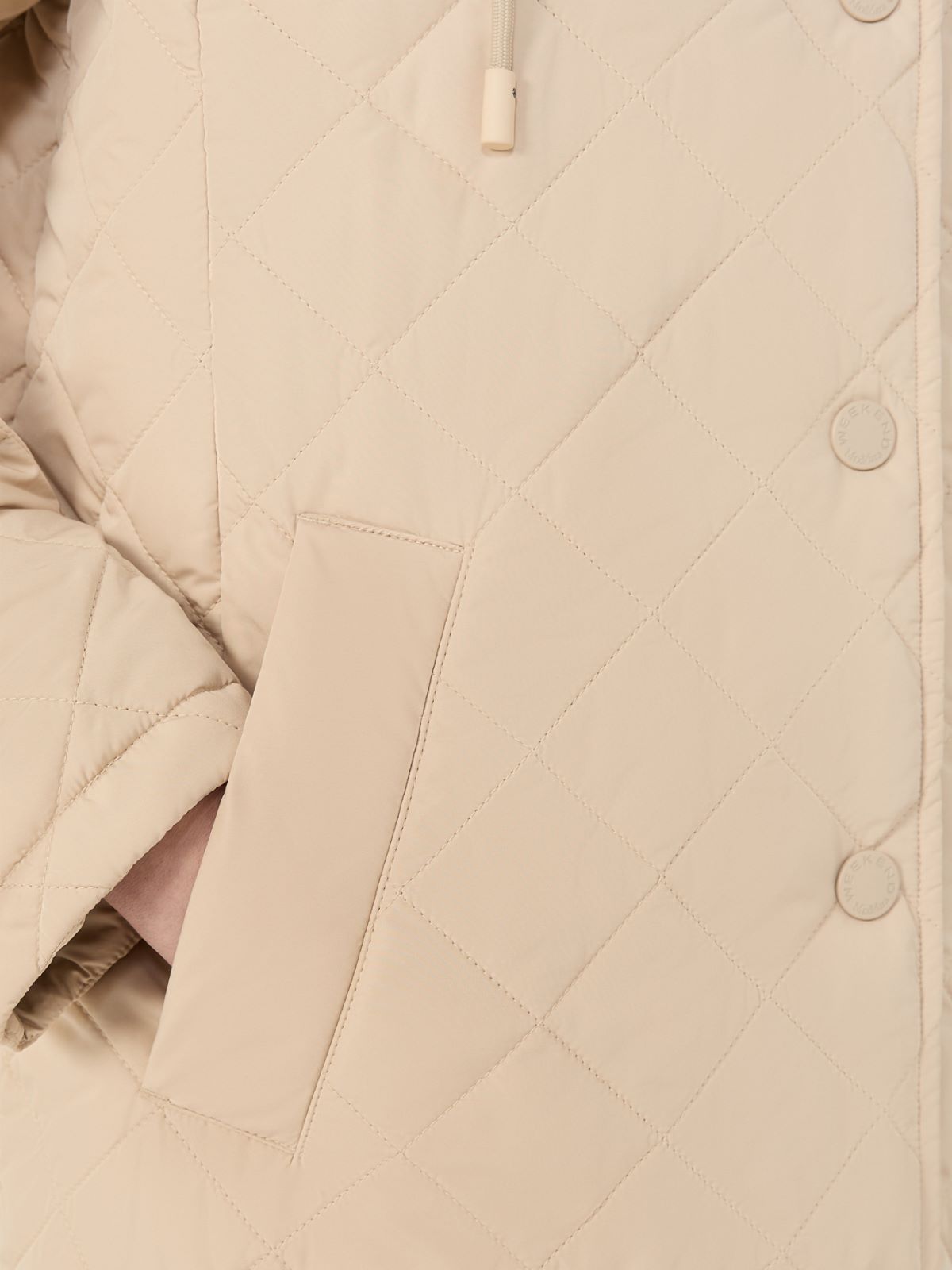 Water-repellent fabric padded parka - SAND - Max Mara - 5